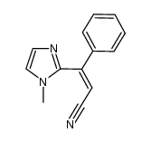 (Z)-3-(1-methyl-1H-imidazol-2-yl)-3-phenyl-2-propenenitrile Structure