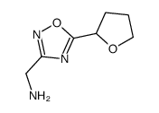 1-[5-(tetrahydrofuran-2-yl)-1,2,4-oxadiazol-3-yl]methanamine(SALTDATA: FREE) structure