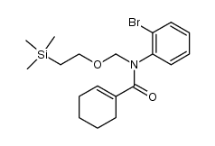 N-(2-bromophenyl)-N-((2-(trimethylsilyl)ethoxy)methyl)cyclohex-1-enecarboxamide Structure