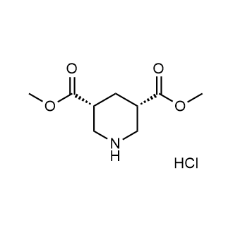 rel-(3S,5R)-二甲基哌啶-3,5-二羧酸盐酸盐结构式