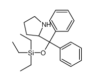 (R)-2-(二苯基((三乙基硅烷基)氧基)甲基)吡咯烷结构式