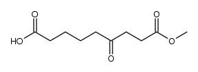 4-Oxo-azelainsaeure-monomethylester Structure