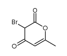 3-bromo-6-methyl-pyran-2,4-dione Structure