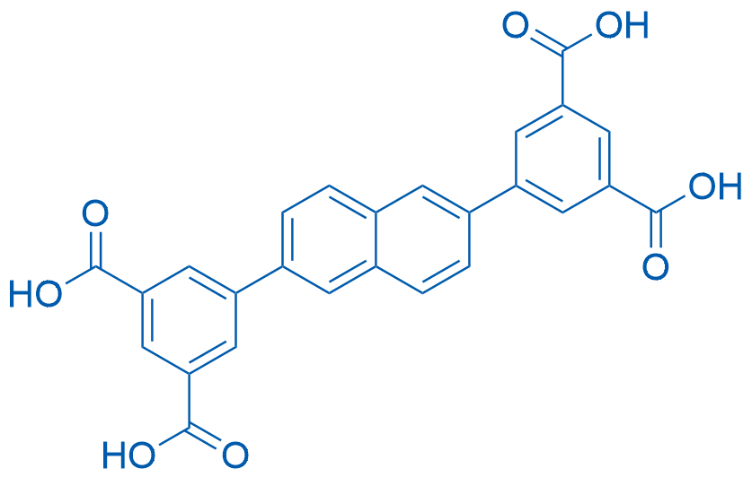 5,5'-(Naphthalene-2,6-diyl)diisophthalicacid Structure