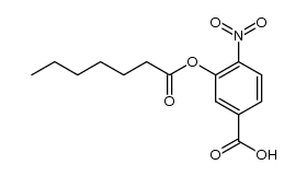 3-(heptanoyloxy)-4-nitrobenzoic acid结构式