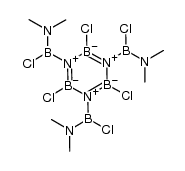 2,4,6-trichloro-1,3,5-tris[chloro(dimethylamino)boryl]borazine结构式
