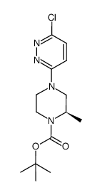 (R)-tert-butyl 4-(6-chloropyridazin-3-yl)-2-methylpiperazine-1-carboxylate结构式