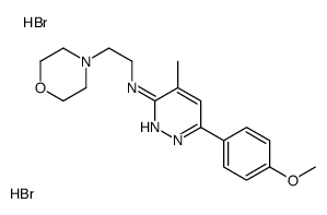 6-(4-methoxyphenyl)-4-methyl-N-(2-morpholin-4-ylethyl)pyridazin-3-amine,dihydrobromide Structure