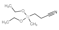 Propanenitrile,3-(diethoxymethylsilyl)- structure