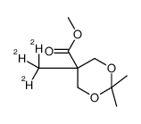 2,2,5-Trimethyl-1,3-dioxane-5-carboxylic Acid Methyl Ester-d3 Structure