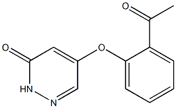 5-(2-acetylphenoxy)pyridazin-3(2H)-one Structure
