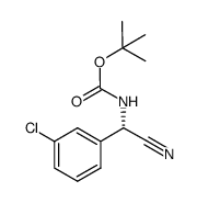 tert-butyl N-((3-chlorophenyl)(cyano)methyl)carbamate Structure