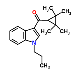 (1-Propyl-1H-indol-3-yl)(2,2,3,3-tetramethylcyclopropyl)methanone结构式