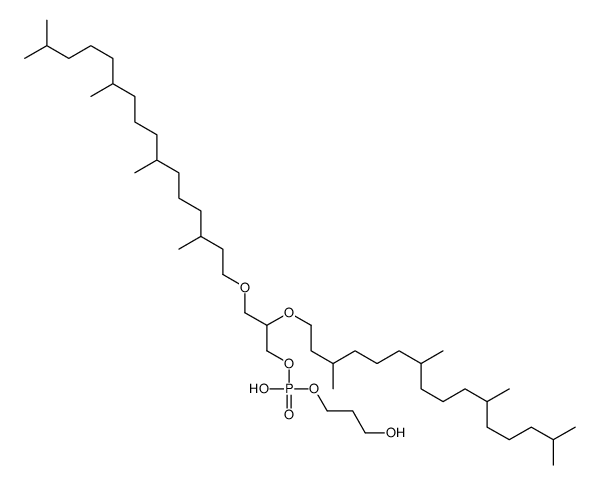 2,3-diphytanyl-sn-glycerol-1-phospho-1'-1',3'-propanediol structure