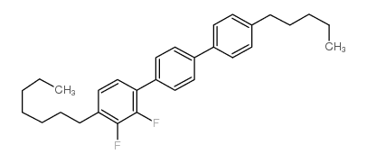 2,3-DIFLUORO-4-HEPTYL-4''-PENTYLTERPHENYL结构式