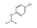 5-Chloro-2-(difluoromethoxy)pyridine structure