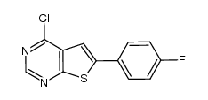 4-chloro-6-(4-fluorophenyl)thieno[2,3-d]pyrimidine结构式
