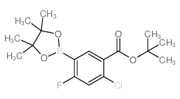 tert-Butyl 2-chloro-4-fluoro-5-(4,4,5,5-tetramethyl-1,3,2-dioxaborolan-2-yl)benzoate picture