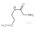 2-AMINO-N-(2-METHOXY-ETHYL)-ACETAMIDE HYDROCHLORIDE结构式