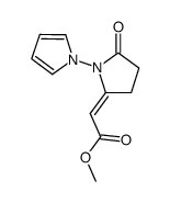 methyl 2-(5-oxo-1-(1H-pyrrol-1-yl)pyrrolidin-2-ylidene)acetate结构式