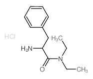 2-Amino-N,N-diethyl-3-phenylpropanamide hydrochloride结构式