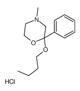 2-butoxy-4-methyl-2-phenylmorpholine,hydrochloride Structure
