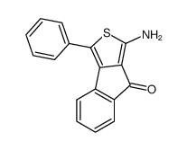 1-amino-3-phenyl-8H-indeno[1,2-c]thiophen-8-one结构式