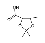 (4S,5S)-2,2,5-Trimethyl-1,3-dioxolane-4-carboxylic acid Structure