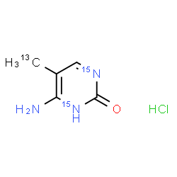 5-甲基胞嘧啶13C,15N2盐酸盐图片