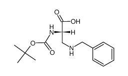 BOC-BETA-N-BENZYLAMINO-L-ALA结构式