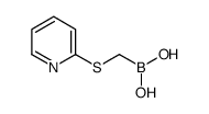 (Pyridin-2-ylthio)methylboronic acid Structure
