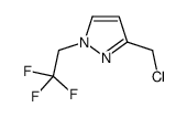 3-Chloromethyl-1-(2,2,2-trifluoro-ethyl)-1H-pyrazole结构式