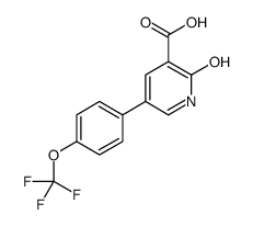 2-oxo-5-[4-(trifluoromethoxy)phenyl]-1H-pyridine-3-carboxylic acid Structure