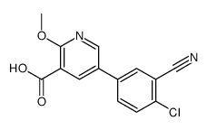 5-(4-chloro-3-cyanophenyl)-2-methoxypyridine-3-carboxylic acid Structure
