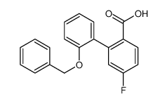 4-fluoro-2-(2-phenylmethoxyphenyl)benzoic acid结构式