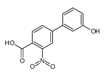 4-(3-hydroxyphenyl)-2-nitrobenzoic acid结构式