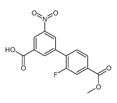 3-(2-fluoro-4-methoxycarbonylphenyl)-5-nitrobenzoic acid Structure