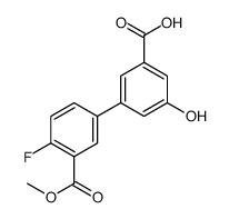 3-(4-fluoro-3-methoxycarbonylphenyl)-5-hydroxybenzoic acid结构式