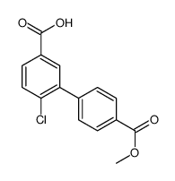 4-chloro-3-(4-methoxycarbonylphenyl)benzoic acid Structure