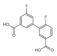 3-(3-carboxy-5-fluorophenyl)-4-fluorobenzoic acid Structure