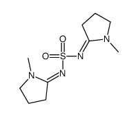 (E)-1-methyl-N-[(E)-(1-methylpyrrolidin-2-ylidene)amino]sulfonylpyrrolidin-2-imine Structure