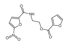 2-[(5-nitrofuran-2-carbonyl)amino]ethyl furan-2-carboxylate结构式