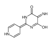 5-imino-2-(1H-pyridin-4-ylidene)-1,3-diazinane-4,6-dione结构式