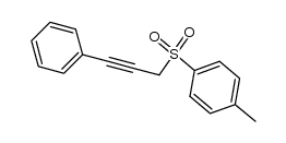 1-methyl-4-((3-phenylprop-2-yn-1-yl)sulfonyl)benzene结构式