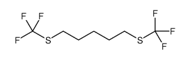 1,5-bis(trifluoromethylsulfanyl)pentane结构式