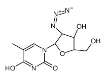 1-(2-azido-2-deoxyarabinofuranosyl)thymine结构式