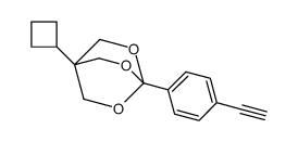 1-cyclobutyl-4-(4-ethynylphenyl)-3,5,8-trioxabicyclo[2.2.2]octane结构式