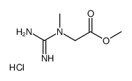 Glycine, N-(aminoiminomethyl)-N-Methyl-, Methyl ester, Monohydrochloride Structure