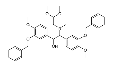 1,2-bis(3-(benzyloxy)-4-methoxyphenyl)-2-((2,2-dimethoxyethyl)(methyl)amino)ethan-1-ol结构式