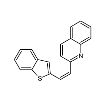 2-[(E)-2-(1-benzothiophen-2-yl)ethenyl]quinoline Structure